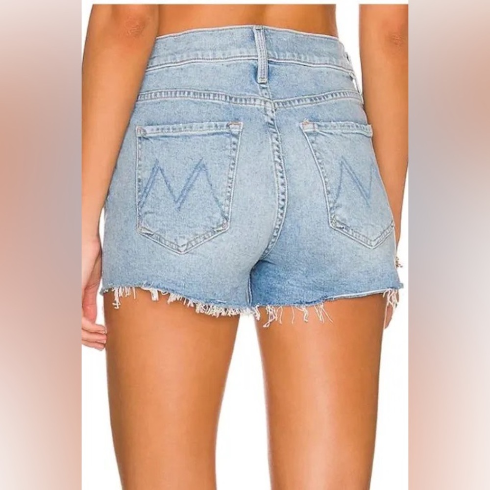 MOTHER SCRAPPER DENIM CUT-OFF SHORTS